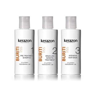 Brazilian Keratin Treatment Complex Blowout KERAZON kit 2oz/60ml - Tratamiento de Keratina Queratina Brasileña para Alisar Importada