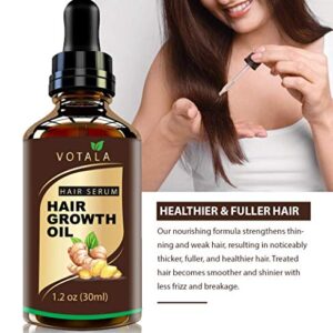 Hair Growth Serum, VOTALA Hair Growth Treatment, Anti Hair Loss, Promotes Thicker, Stronger Hair, And Hair Regrowth for Men Women