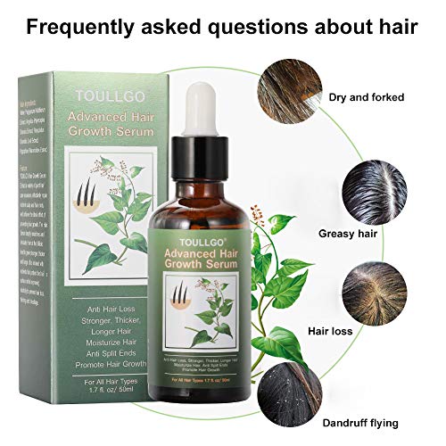 Hair Growth Serum, Hair Loss Treatments, Hair Serum, Hair Growth Oil for Thicker Longer Fuller Healthier Hair, Help Hair Follicle Growth, Prevent Hair Loss and Thinning, With Natural Vitamin Rich Trea