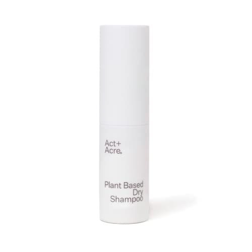 Act+Acre Plant-Based Dry Shampoo - Natural and Unscented Powder Spray Shampoo with Fulvic Acid and Rice Refresh Oily Hair and Restore Volume - Dry Shampoo for All Hair Types - (Now 30% Bigger)