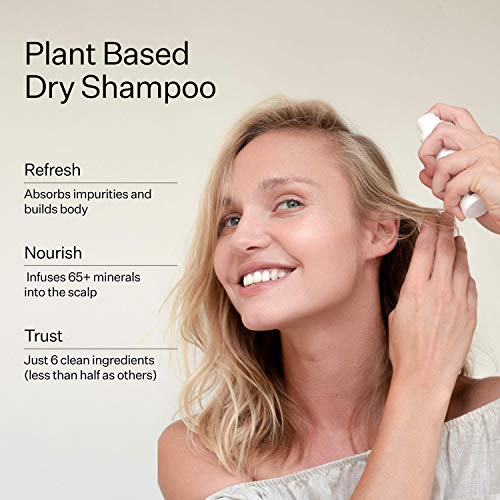 Act+Acre Plant-Based Dry Shampoo - Natural and Unscented Powder Spray Shampoo with Fulvic Acid and Rice Refresh Oily Hair and Restore Volume - Dry Shampoo for All Hair Types - (Now 30% Bigger)