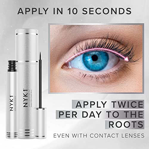 AMAZING LashForce Eyelash Growth Serum (8ml) NYK1 Eye Lash Serum For Eyelash Growth And Eyebrow Growth Serum - Eyelash Serum To Grow Lashes Thicker Natural Longer Eyelashes Lash Growth Serum