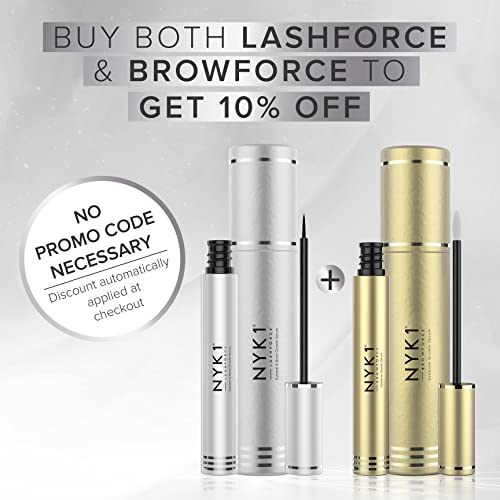 AMAZING LashForce Eyelash Growth Serum (8ml) NYK1 Eye Lash Serum For Eyelash Growth And Eyebrow Growth Serum - Eyelash Serum To Grow Lashes Thicker Natural Longer Eyelashes Lash Growth Serum