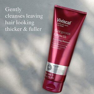 Viviscal Gorgeous Growth Densifying Shampoo for Thicker, Fuller Hair Ana:Tel Proprietary Complex with Keratin, Biotin, Zinc 8.45 Ounce