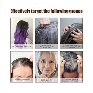 DARKA Anti-Greying Hair Serum, Hair Darkening Serum, Organic Ganoderma Nutrient Hair Grey Reverse Essence, Darken Your Hair Naturally Without Harming Them (3PCS)