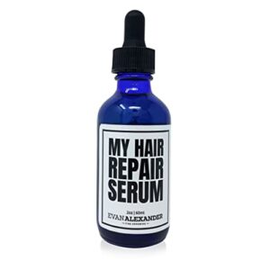 evan alexander grooming my hair serum for men – vegan saw palmetto hair growth oil and follicle support with pumpkin seed oil, and rosemary essential oil – lightweight – 2 oz – peppermint scent