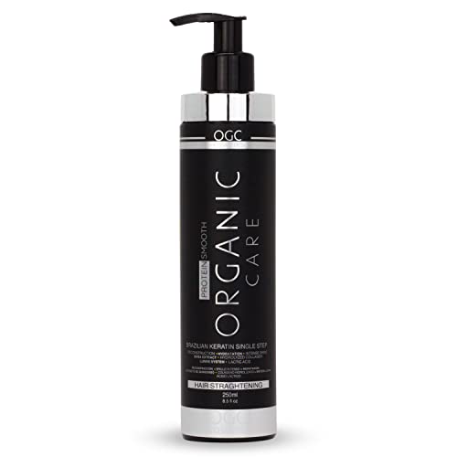 Brazilian Keratin Treatment Complex Blowout - Organic Care Protein Smooth By OGC Cosmetics - 8.5 fl oz / 250ml - Just 1 Step…