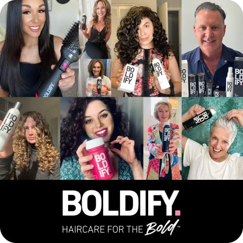 BOLDIFY Hair Growth Serum, Contains 30 Natural Hair Boosters + 4 Clinically Proven Peptides, Hair Serum for Hair Growth, All Natural Scalp Treatment, Hair Growth Oil for Women & Men, Lightweight Non-Greasy Serum for All Hair Types - 2 oz.