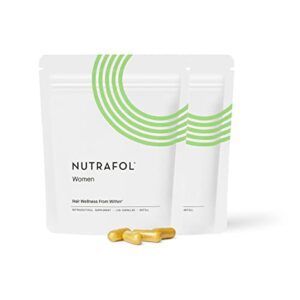 nutrafol women’s hair growth supplement | ages 18-44 | clinically proven for visibly thicker & stronger hair | dermatologist recommended | refill pouches | 2 month supply