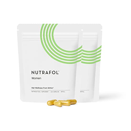 Nutrafol Women's Hair Growth Supplement | Ages 18-44 | Clinically Proven for Visibly Thicker & Stronger Hair | Dermatologist Recommended | Refill Pouches | 2 Month Supply