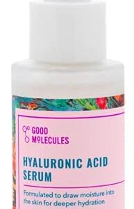 Good Molecules Hyaluronic Acid Serum 1 Oz. and Niacinamide Serum 1 Oz. SET. Brighten, Hydrate and Smooth Skin. Lightweight and Water Based Formula. Vegan and Cruelty Free.