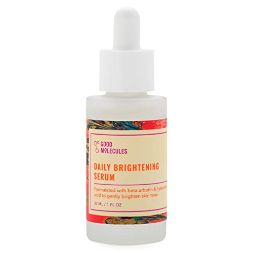 Good Molecules Daily Brightening Serum 30ml/1oz - Hydrating Facial Serum With Beta Arbutin And Hyaluronic Acid To Brighten, Moisturize, And Balance For Even Tone And Texture - Skin Care For Face