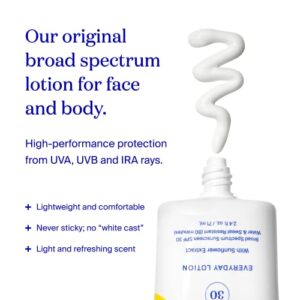 Supergoop! PLAY Everyday SPF 30 Lotion, 2.4 oz - Reef-Friendly, Broad Spectrum Sunscreen for Sensitive Skin - Water & Sweat Resistant Body & Face Sunscreen - Clean Ingredients - Great for Active Days