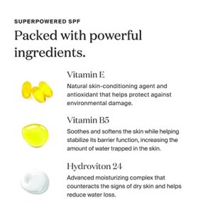Supergoop! City Sunscreen Anti-Aging Serum SPF 30, 2 fl oz - Lightweight, Antioxidant-Rich Morning Lotion - Hydrating Vitamin Serum for Face - Prep & Protect with Vitamins E, B5 - Great for Guys