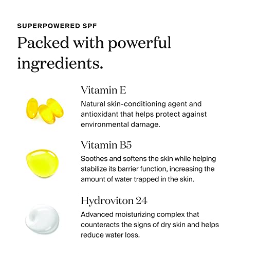 Supergoop! City Sunscreen Anti-Aging Serum SPF 30, 2 fl oz - Lightweight, Antioxidant-Rich Morning Lotion - Hydrating Vitamin Serum for Face - Prep & Protect with Vitamins E, B5 - Great for Guys