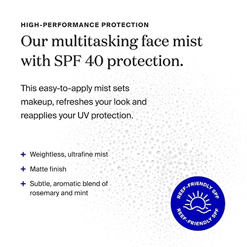 Supergoop! (Re)setting Refreshing Mist, 1 fl oz - SPF 40 PA+++ Facial Mist - Sets Makeup, Refreshes UV Protection & Helps Filter Pollution - Light, Natural Scent