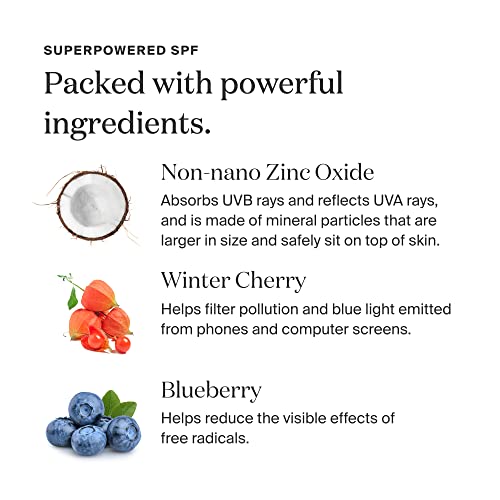 Supergoop! Zincscreen - 1.7 fl oz - SPF 40 PA+++ 100% Mineral Face Lotion & Broad Spectrum Sunscreen - Non-nano Zinc Oxide for Daily UV Protection - Lightweight, Blendable Formula with Pink Hue