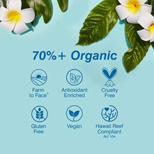 COOLA Organic Face Sunscreen SPF 50 Sunblock Lotion, Dermatologist Tested Skin Care for Daily Protection, Vegan and Gluten Free, White Tea, 1.7 Fl Oz
