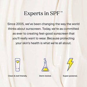 Supergoop! SPF Bestsellers Starter Kit - Reef-Friendly, Broad Spectrum Sunscreen for Face & Body - Includes Play Everyday Lotion SPF 50, Unseen Sunscreen, Glowscreen SPF 40 & Reusable Pouch