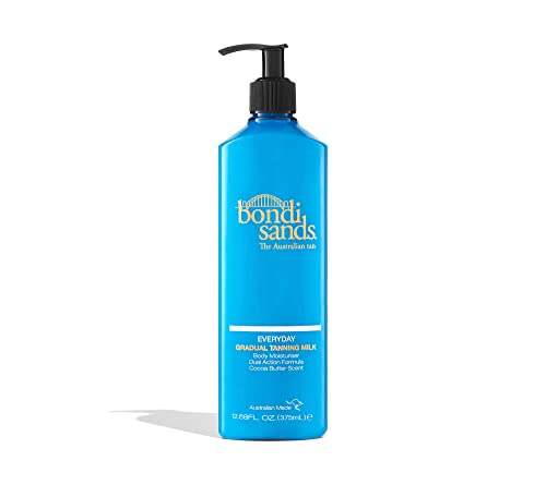 Bondi Sands Everyday Gradual Tanning Milk | Lasting, Tanning Body Moisturizer Enriched With Aloe Vera and Vitamin E for Glowing Skin, 13.2 Fl Oz