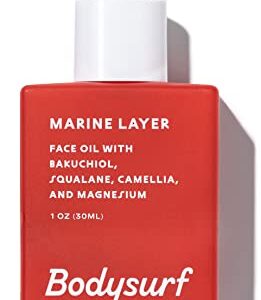 Bodysurf Face Oil, Marine Layer | Natural Retinol Alternative Facial Oil with Squalane, Niacinamide, Bakuchiol | Lightweight and Hydrating Face Oil for Women