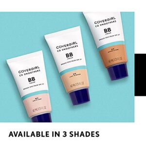 COVERGIRL Smoothers Lightweight BB Cream, 1 Tube (1.35 Ounce), Light to Medium 810 Skin Tones, Hydrating BB Cream with SPF 21 Sun Protection (Packaging May Vary)