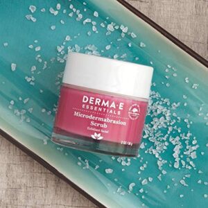 DERMA E Microdermabrasion Scrub with Dead Sea Salt & Citrus Essential Oils – Facial Exfoliating Scrub Smooths, Revitalizes and Renews – Ideal for Scars and Wrinkles, 2oz