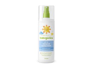 babyganics spf 50 mineral baby sunscreen spray, unscented | uva uvb protection | octinoxate & oxybenzone free | water resistant, value size, 8oz