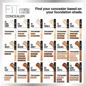 Maybelline Fit Me Liquid Concealer Makeup, Natural Coverage, Oil-Free, Medium, 1 Count