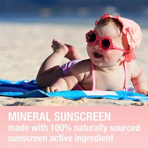 Neutrogena Pure & Free Baby Mineral Sunscreen Lotion with Broad Spectrum SPF 50 & Zinc Oxide, Water-Resistant, Hypoallergenic & Tear-Free Baby Sunscreen, 3 fl. oz, 3 pk