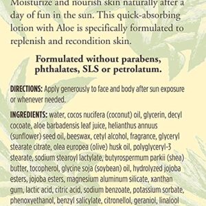 Burt's Bees Lotion, Hydrating Aloe & Coconut Oil Sun Burn Relief, Natural After Sun Soother, 6 Ounce (Packaging May Vary)