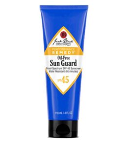 jack black , oil-free sun guard spf 45 sunscreen, 4 fl oz