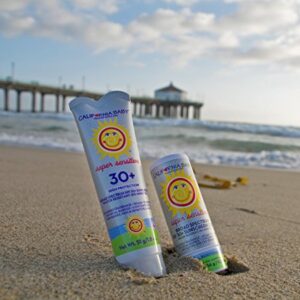 California Baby Super Sensitive SPF 30+ Sunscreen Lotion | Broad Spectrum | Unscented Mineral Sunscreen Face & Body | Allergy-Friendly | Coral Reef Safe | Benzene-Free | Baby, Kids, Adults Physical Sunscreen For Sensitive Skin or Eczema | 170 g / 6 oz.