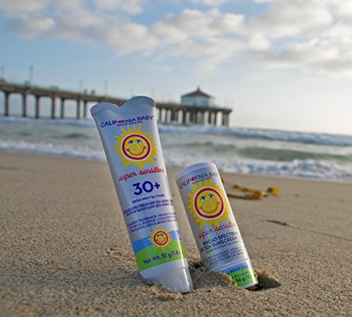 California Baby Super Sensitive SPF 30+ Sunscreen Lotion | Broad Spectrum | Unscented Mineral Sunscreen Face & Body | Allergy-Friendly | Coral Reef Safe | Benzene-Free | Baby, Kids, Adults Physical Sunscreen For Sensitive Skin or Eczema | 170 g / 6 oz.