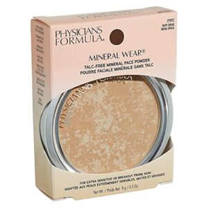 Physicians Formula Mineral Wear Talc-Free Mineral Face Powder SPF 16 Buff Beige | Dermatologist Tested, Clinicially Tested
