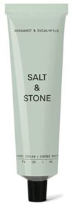salt & stone bergamot & eucalyptus hand cream | hydrate, nourish & soften skin | cruelty-free & vegan | 2 fl oz