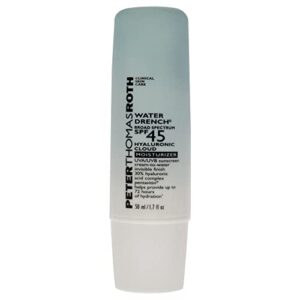 peter thomas roth | water drench broad spectrum spf 45 hyaluronic cloud moisturizer | spf moisturizer for face, lightweight sunscreen for face