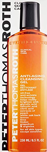 Peter Thomas Roth | Anti-Aging Cleansing Gel | Face Wash with Anti-Wrinkle Technology, Exfoliates with Glycolic Acid and Salicylic Acid, 8.5 Fl Oz