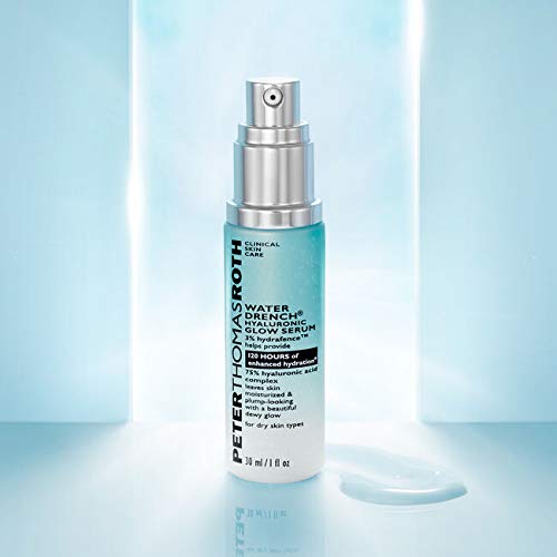 Peter Thomas Roth | Water Drench Hyaluronic Glow Serum | Hydrating Serum, Up to 120 Hours of Enhanced Hydration, 1 Fl Oz.