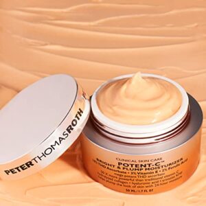 Peter Thomas Roth | Potent-C Bright & Plump Moisturizer | Brightening Vitamin C Moisturizer and Anti-Aging Cream with Collagen light blue 1.69 Fl Oz