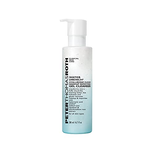 Peter Thomas Roth | Water Drench Hyaluronic Cloud Makeup Removing Gel Cleanser | Hydrating Facial Cleanser with Hyaluronic Acid Removes Makeup