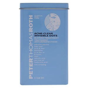 Peter Thomas Roth | Acne-Clear Invisible Dots | Blemish Treatment, Salicylic Acid Pimple Patches, Helps Reduce the Look of Blemishes in 8 Hours, Two Patch Sizes