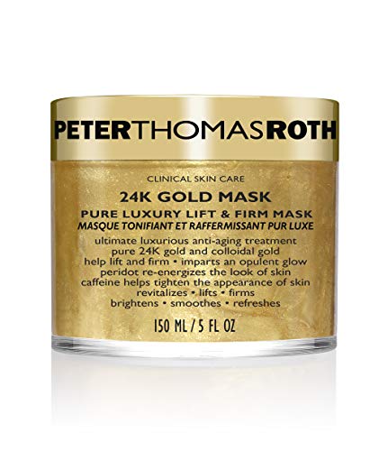 Peter Thomas Roth | 24K Gold Mask | Pure Luxury Lift & Firm, Anti-Aging Gold Face Mask, Helps Lift, Firm and Brighten the Look of Skin, 5 Fl Oz (Pack of 1)