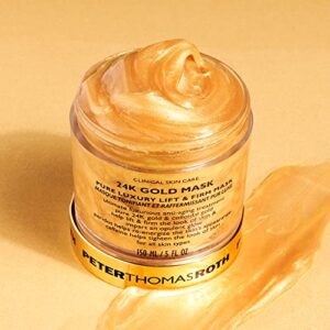 Peter Thomas Roth | 24K Gold Mask | Pure Luxury Lift & Firm, Anti-Aging Gold Face Mask, Helps Lift, Firm and Brighten the Look of Skin, 5 Fl Oz (Pack of 1)