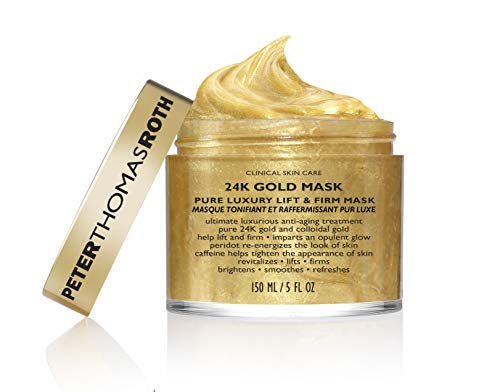 Peter Thomas Roth | 24K Gold Mask | Pure Luxury Lift & Firm, Anti-Aging Gold Face Mask, Helps Lift, Firm and Brighten the Look of Skin, 5 Fl Oz (Pack of 1)