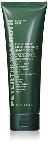 Peter Thomas Roth | Mega-Rich Nourishing Shampoo | Biotin B-7 Complex Shampoo for Clean, Shiny, Healthier-Looking Hair, 8 Fl Oz (Pack of 1)