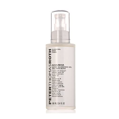 Peter Thomas Roth | Goodbye Acne AHA/BHA Acne Clearing Gel | Face Body Spot Treatment, Maximum-Strength Acne Spot Treatment, 3.4 Fl Oz (Pack of 1)