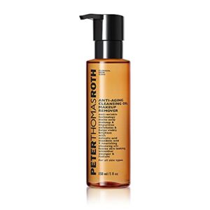 peter thomas roth | anti-aging cleansing oil makeup remover | oil cleanser for face with salicylic acid and mandelic acid gently exfoliates