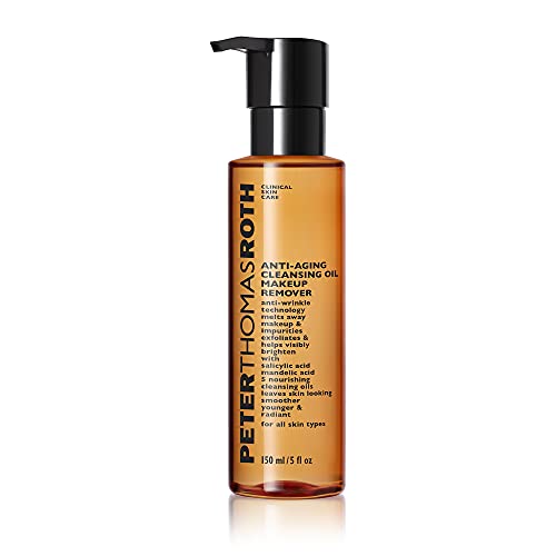 Peter Thomas Roth | Anti-Aging Cleansing Oil Makeup Remover | Oil Cleanser for Face with Salicylic Acid and Mandelic Acid Gently Exfoliates