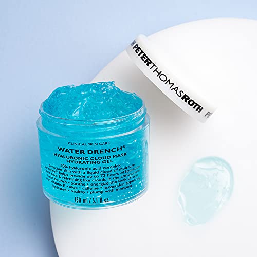 Peter Thomas Roth | Water Drench Hyaluronic Cloud Mask Hydrating Gel | Moisturizing Face Mask with Hyaluronic Acid, Up To 72 Hours of Hydration